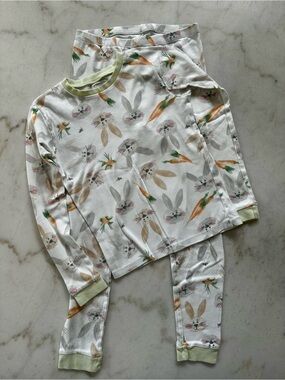 Burt's Bees Girls' Pj Set, Tee and Pant Pajamas 100% Organic Cotton Pajamas Set